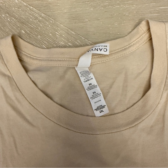 Bella Canvas Light Beige Tee Created With Purpose Spiritual - Picture 4 of 5